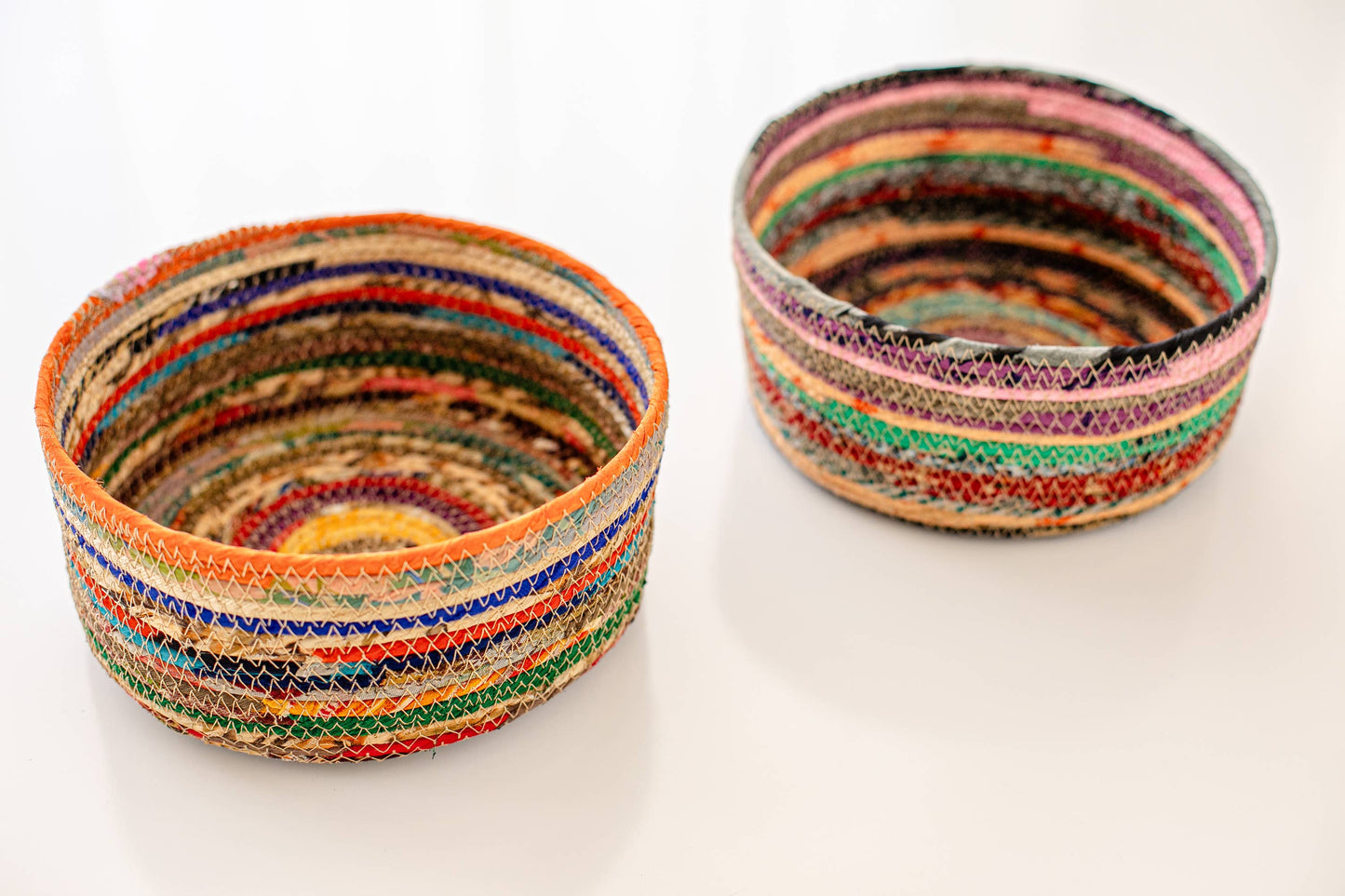 Swirling Sari Basket