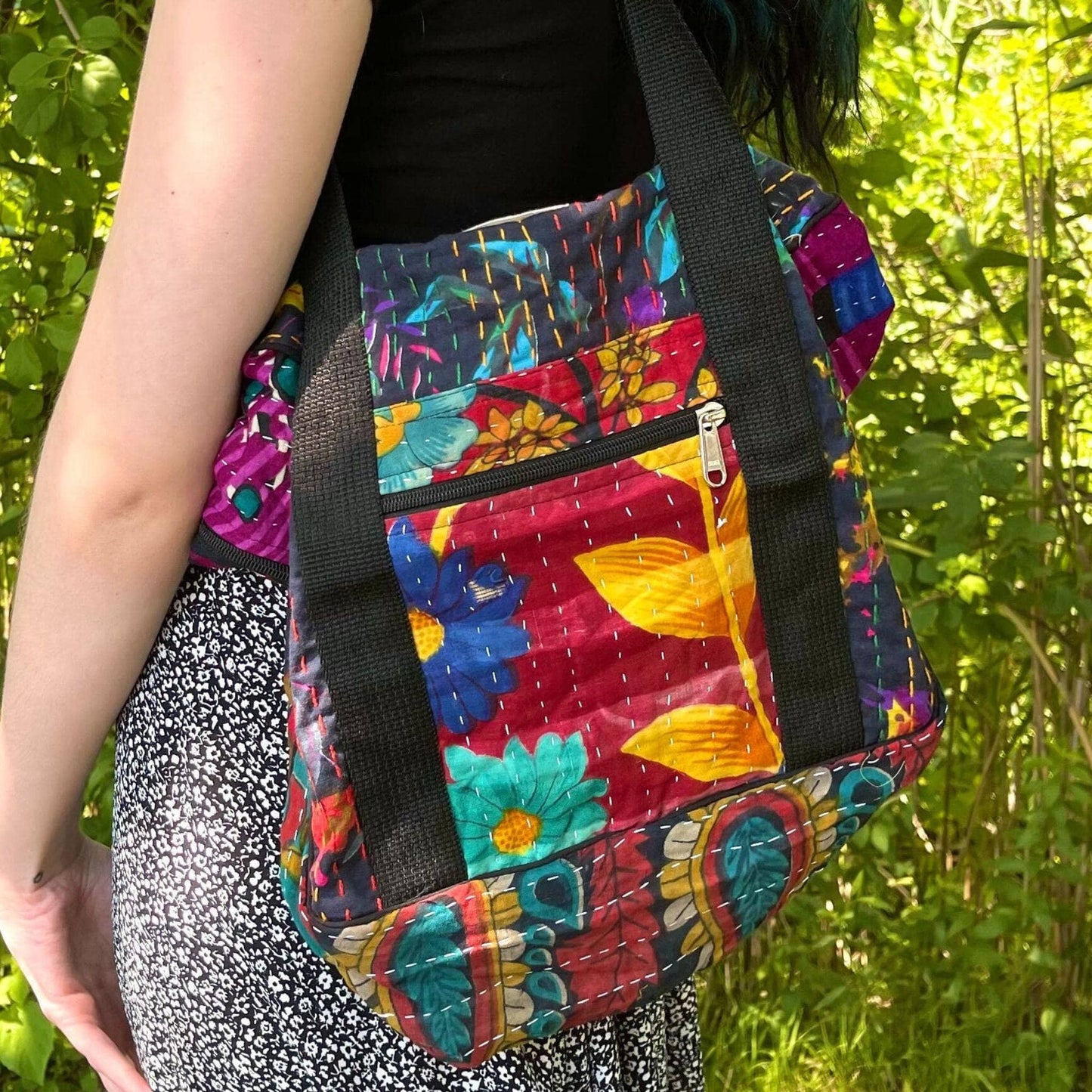Wanderlust Kantha Bag