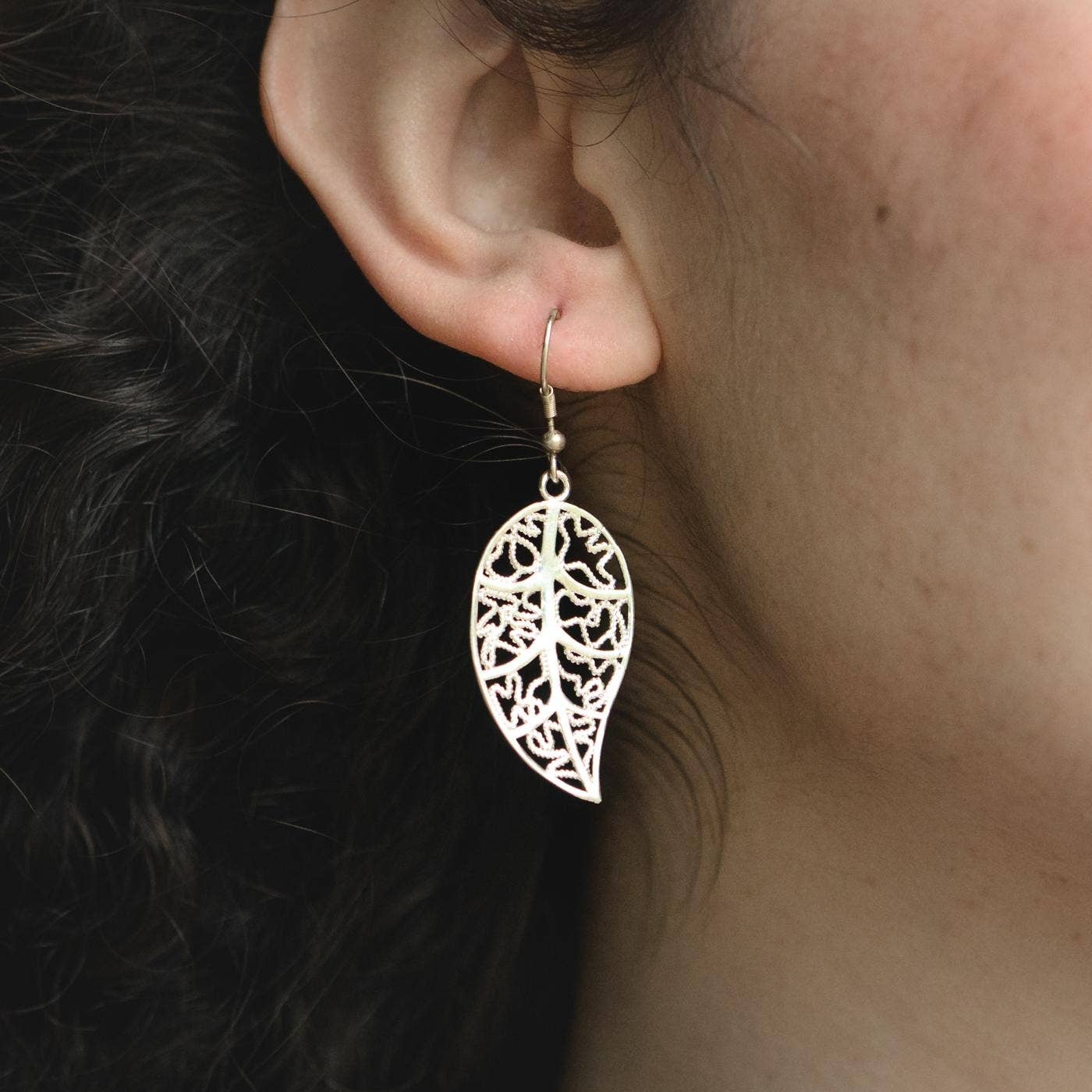 Healing Leaf Dangle Earrings