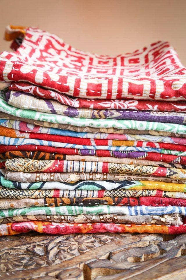 Kantha Washcloth-set of 3