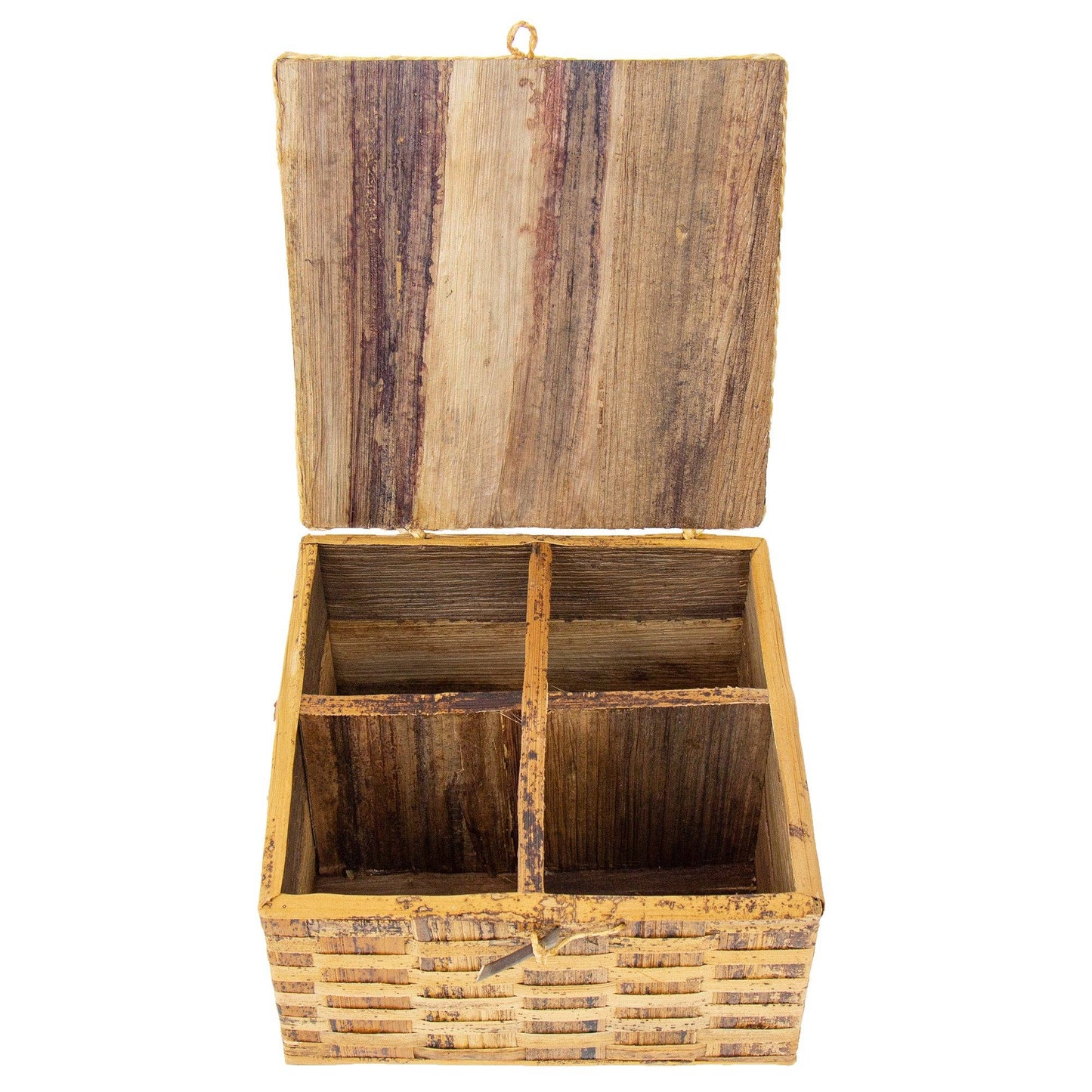 Banana Fiber Basket Box Utensil Holder or Storage