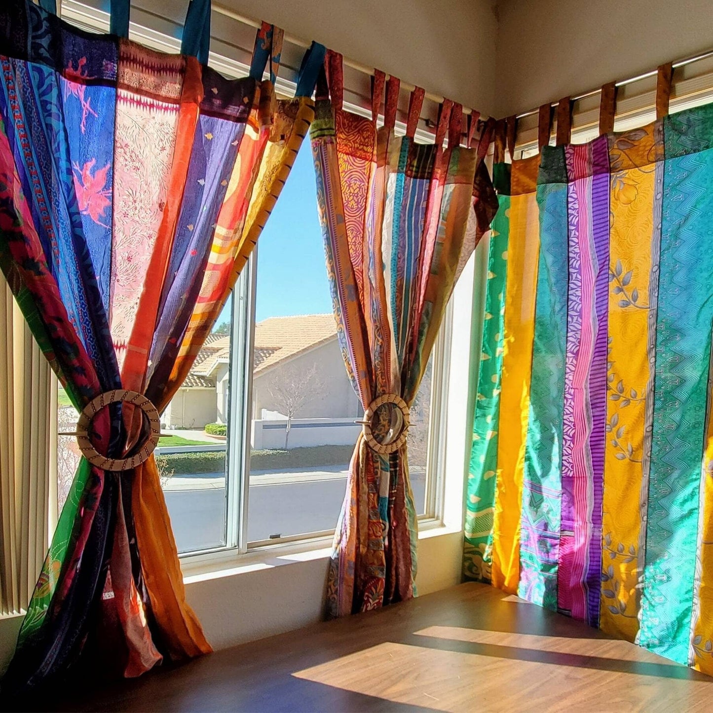 Recycled Sari Curtains: Long