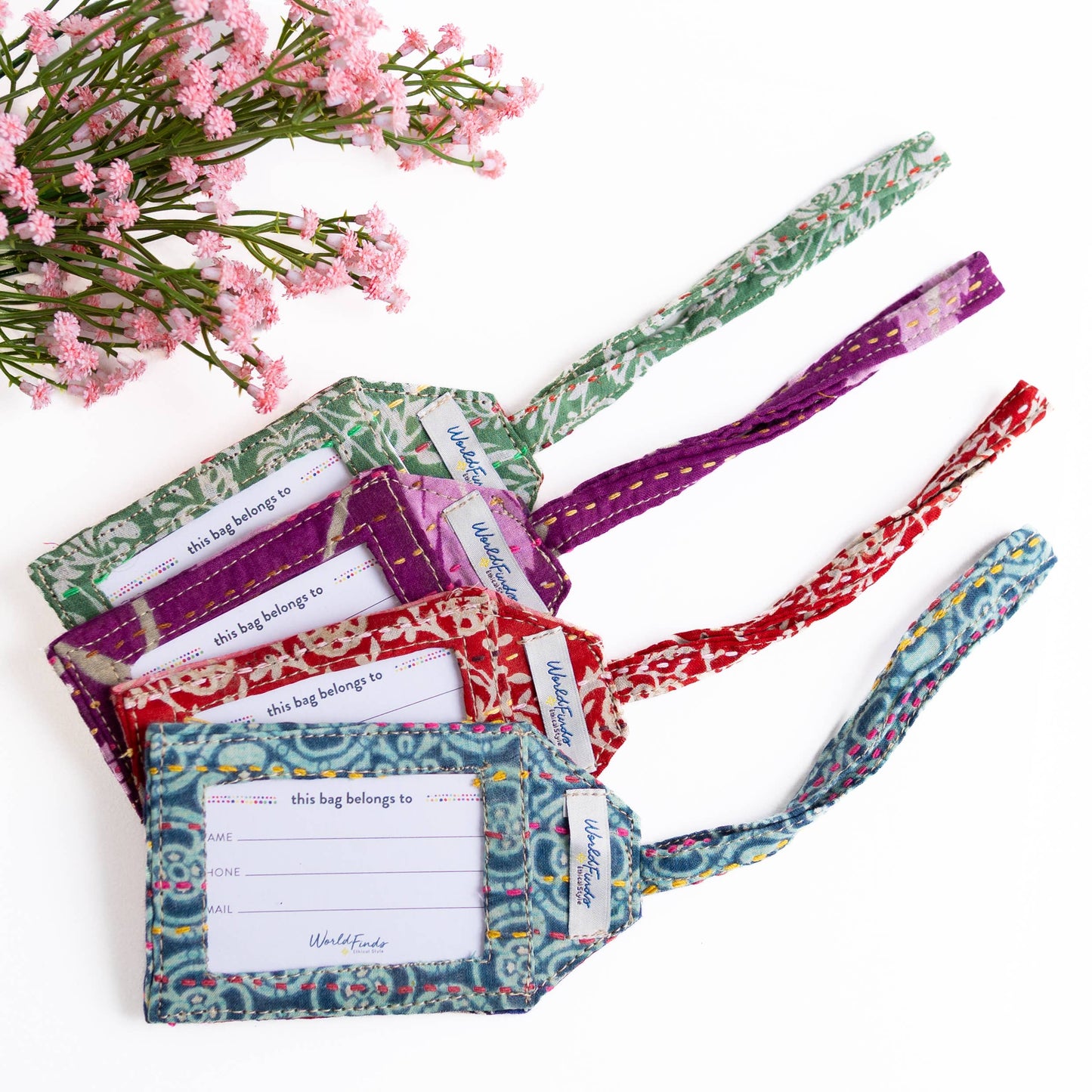 Kantha Luggage Tag