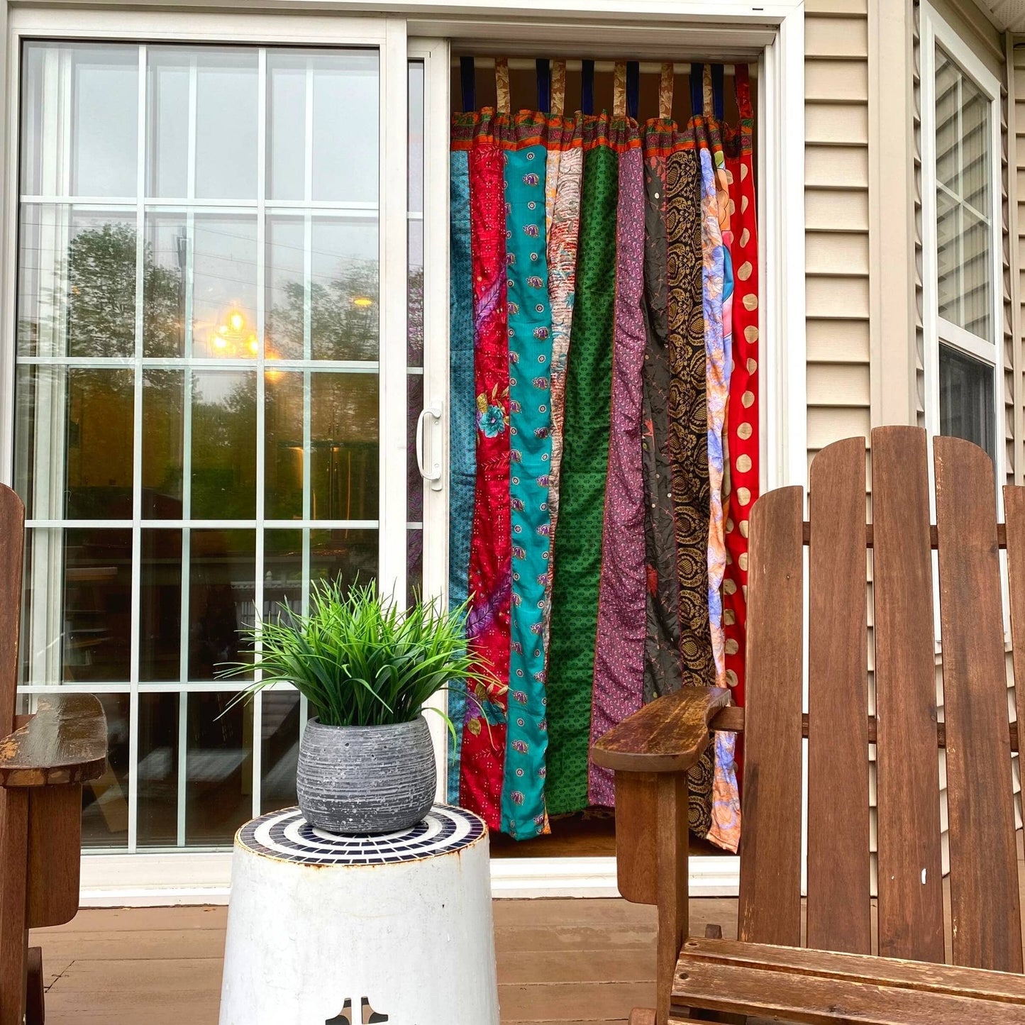 Recycled Sari Curtains: Long