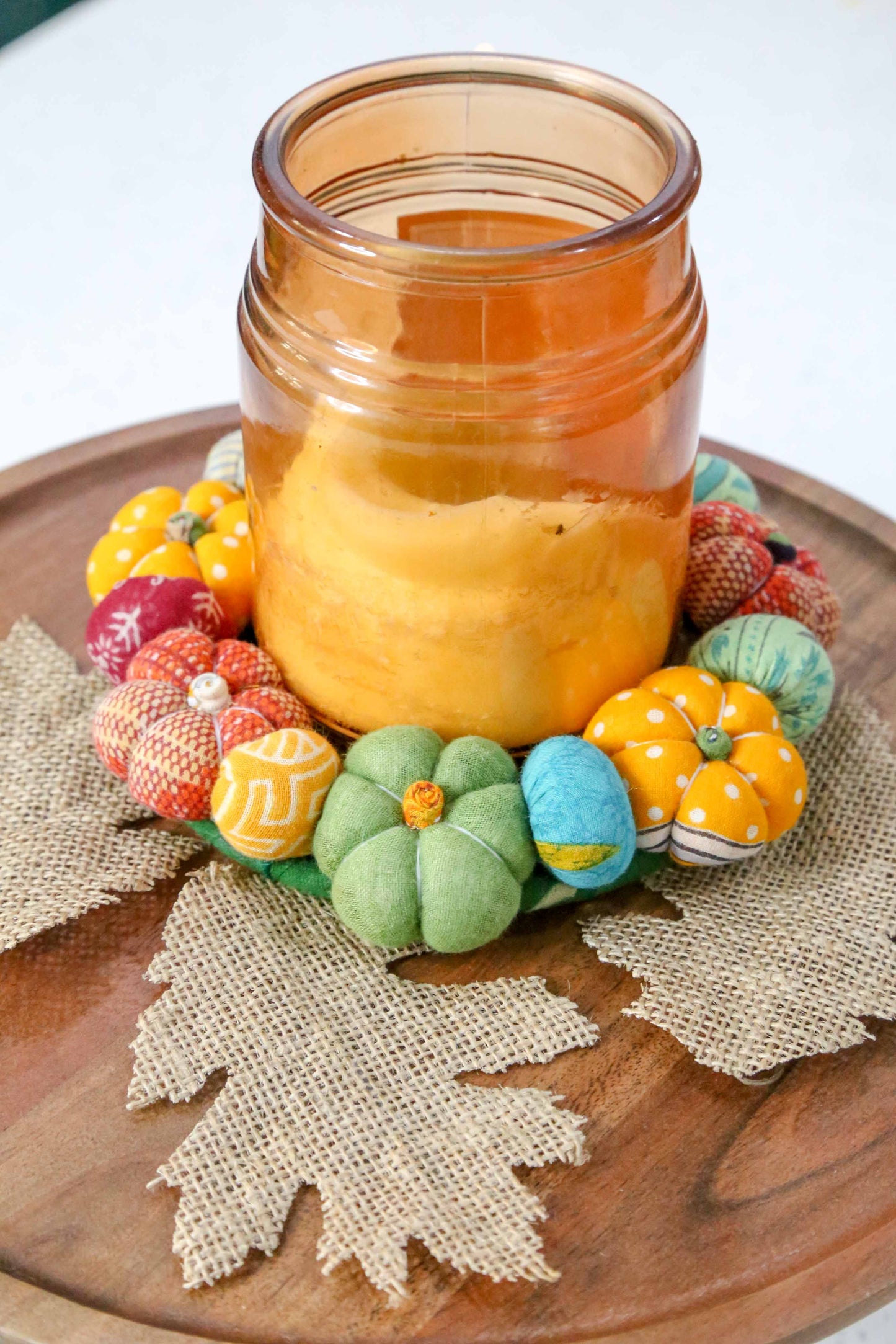 Mini Sari Pumpkin Wreath