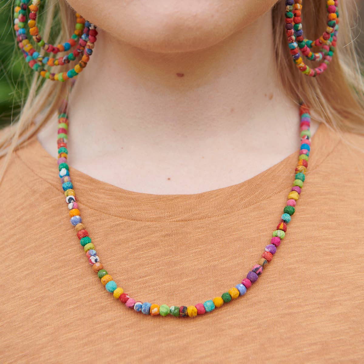 Saree Bead Necklace