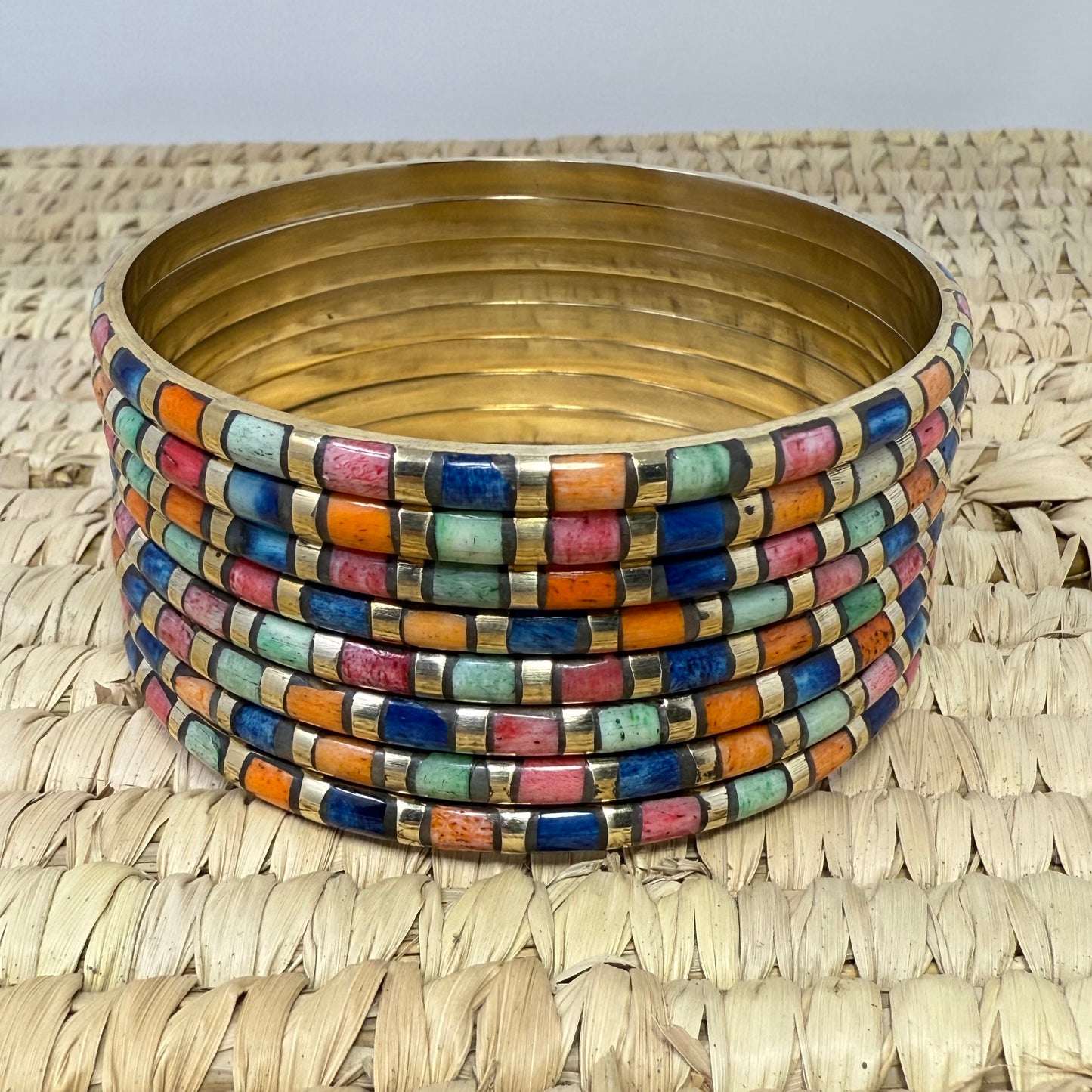 Brass & Bone Bangle