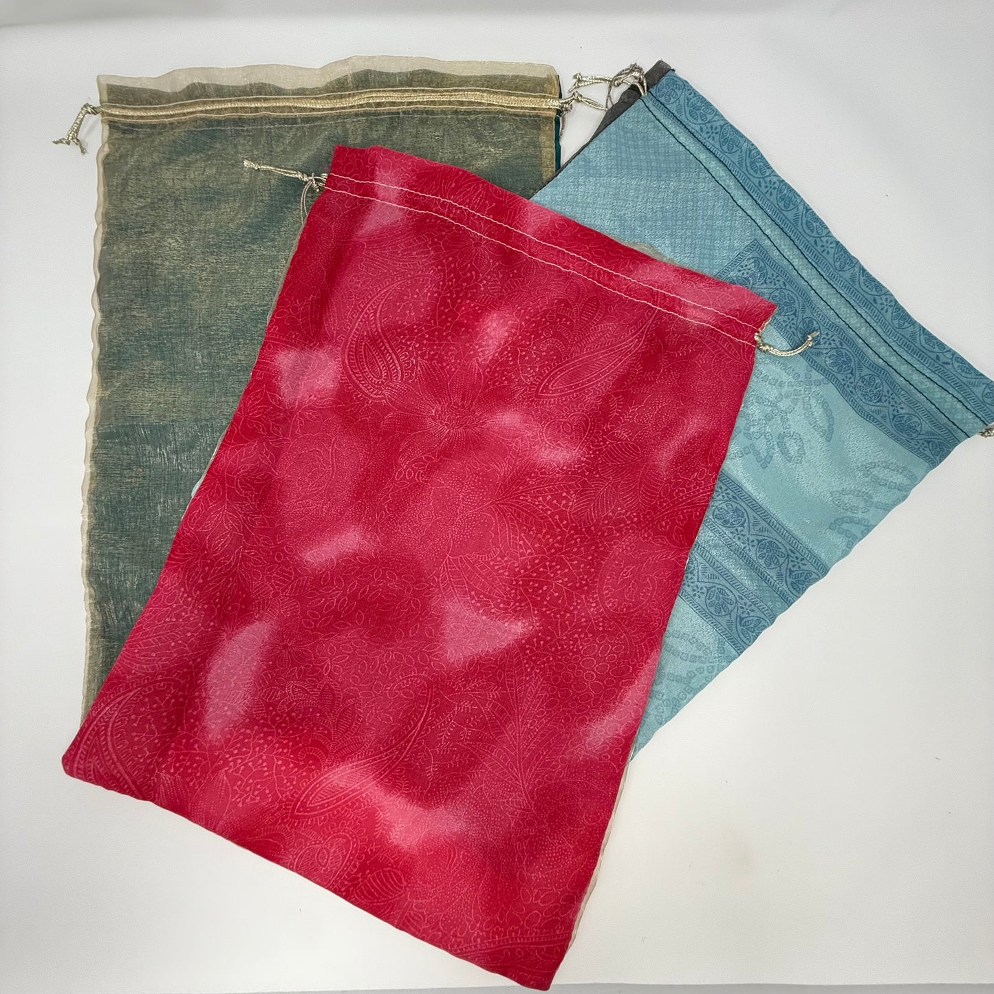 Upcycled Sari Gift Bags (Set of 3 Large)