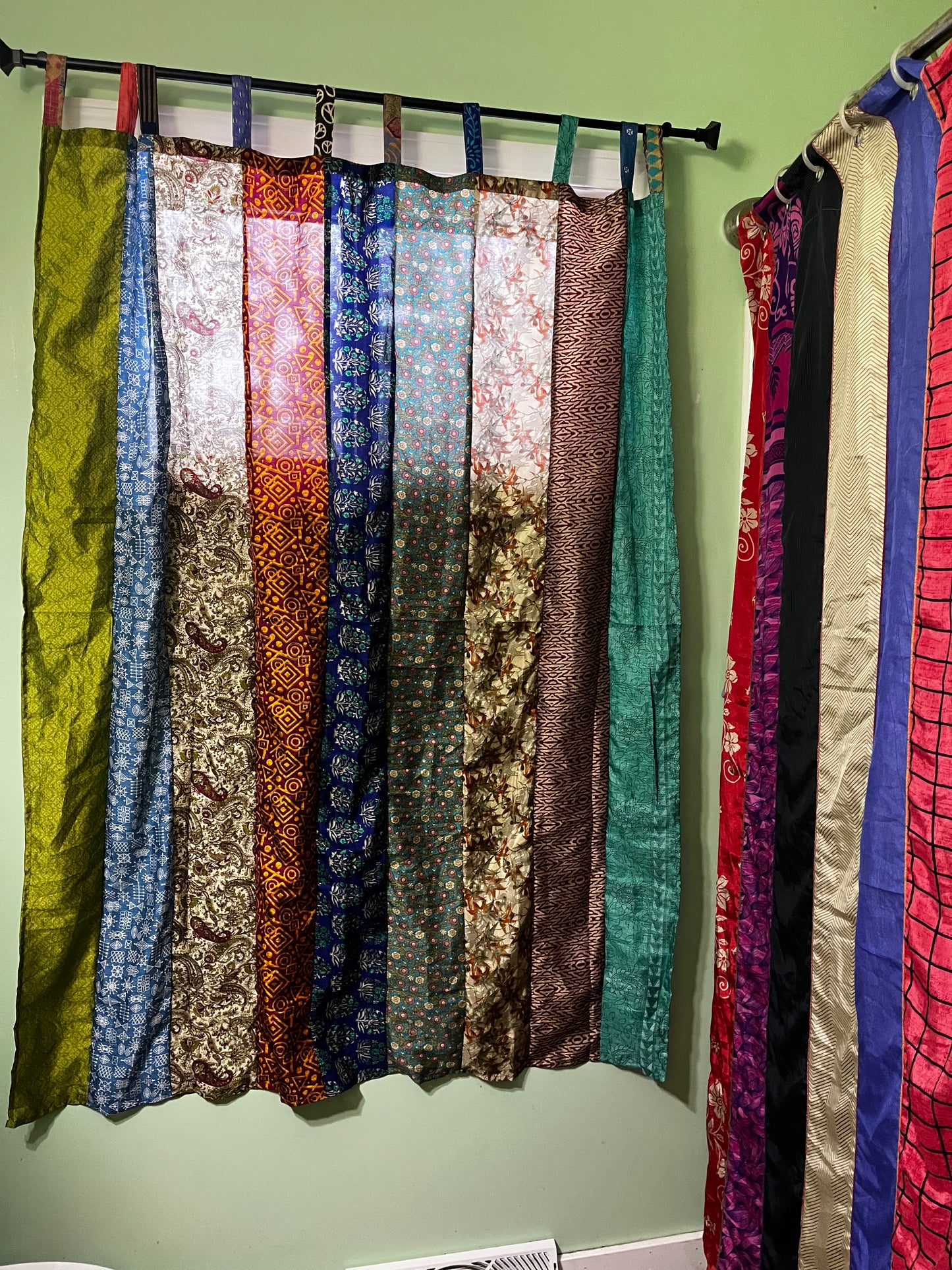 Recycled Sari Curtains: Short