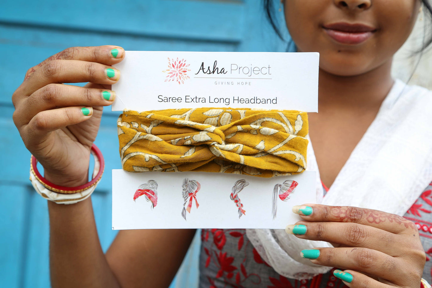Simple Sari Hair Wrap