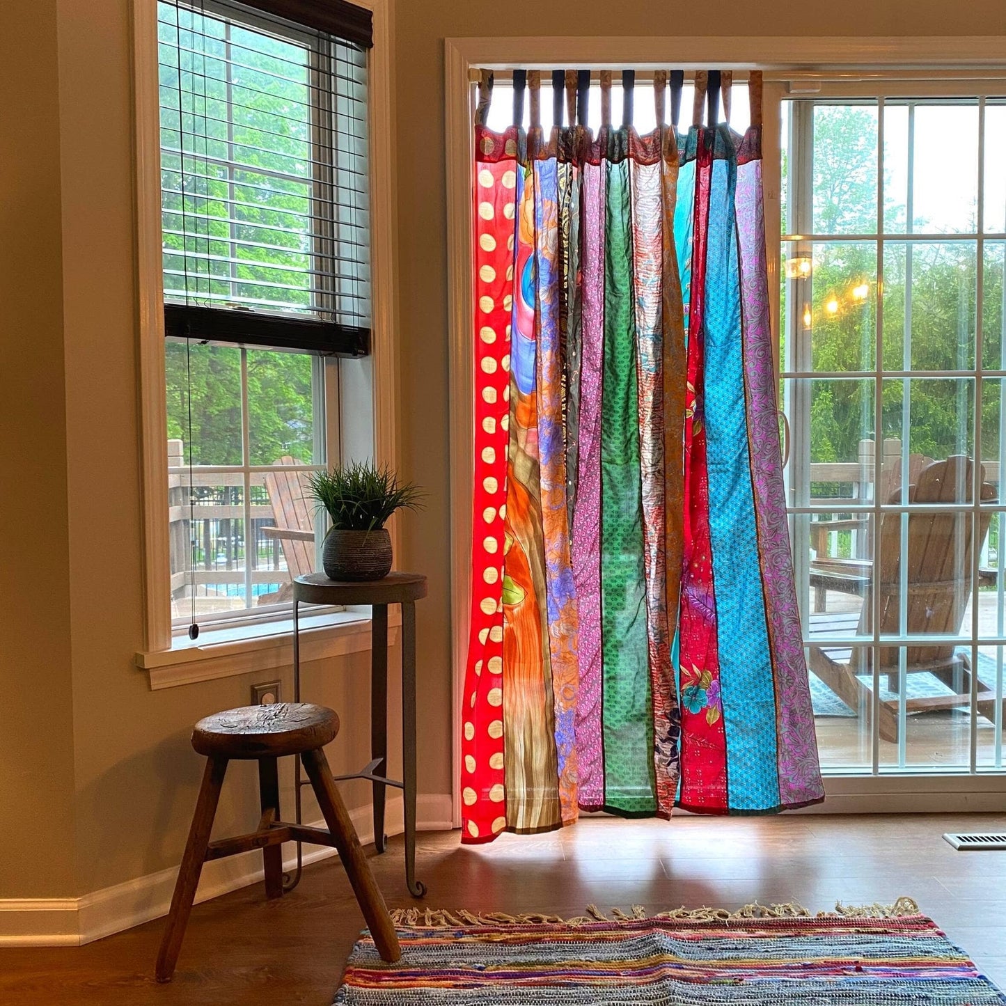 Recycled Sari Curtains: Long