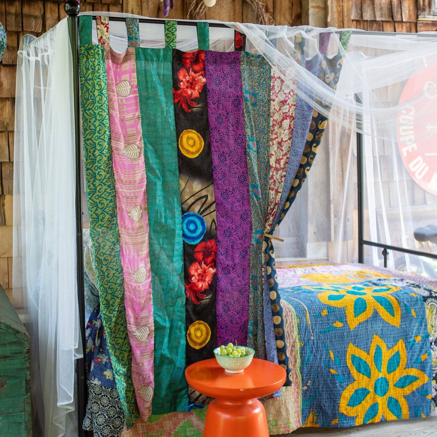 Recycled Sari Curtains: Long