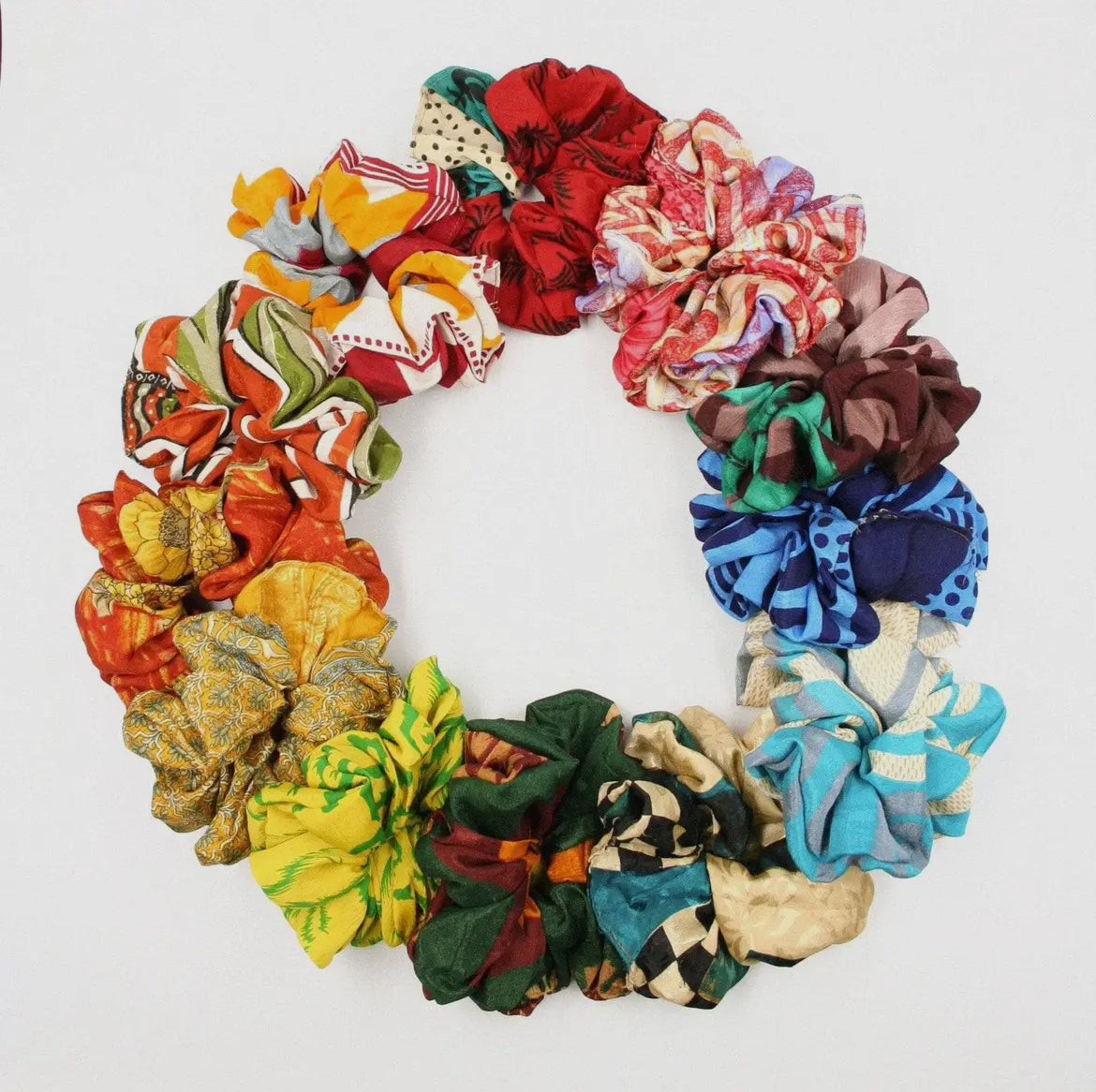 Silk Sari Scrunchie