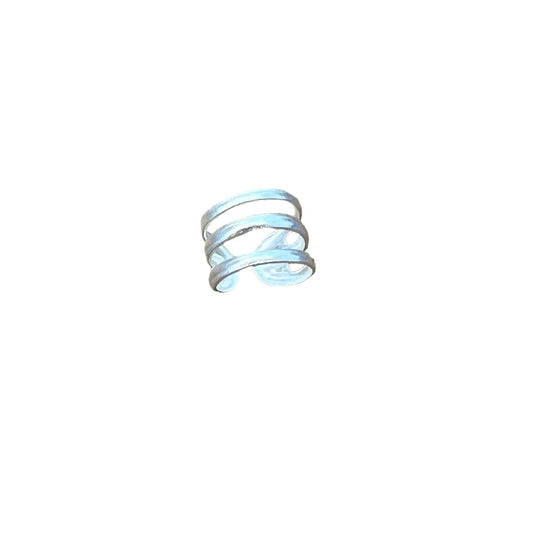 Sterling Silver Triple Bar Ear Cuff
