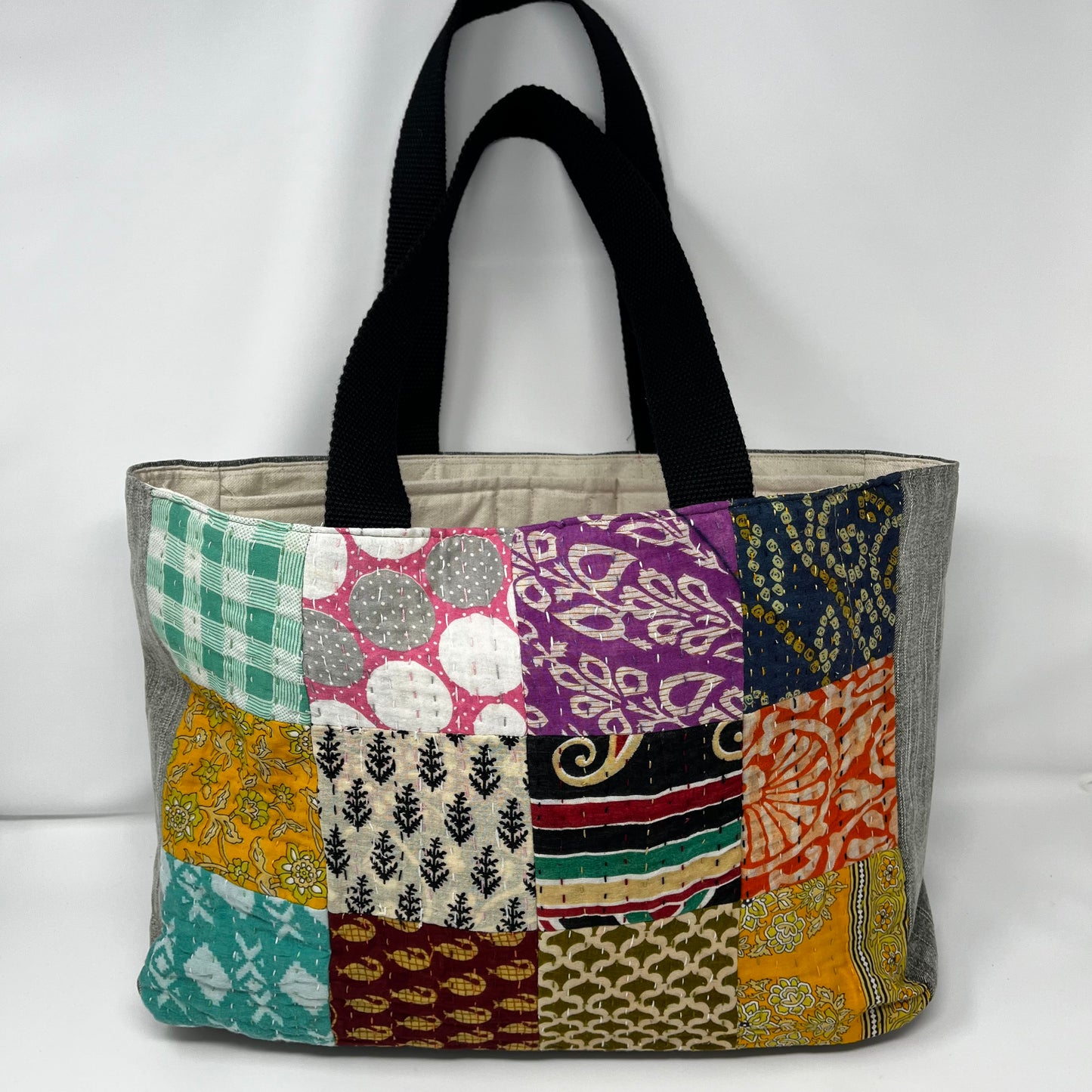 Jean Patchwork Tote