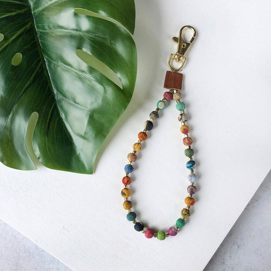 Sari Beaded Loop Keychain