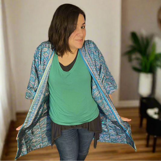 Marilyn Silk Sari Duster