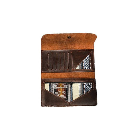 Leather Wallet in Walnut