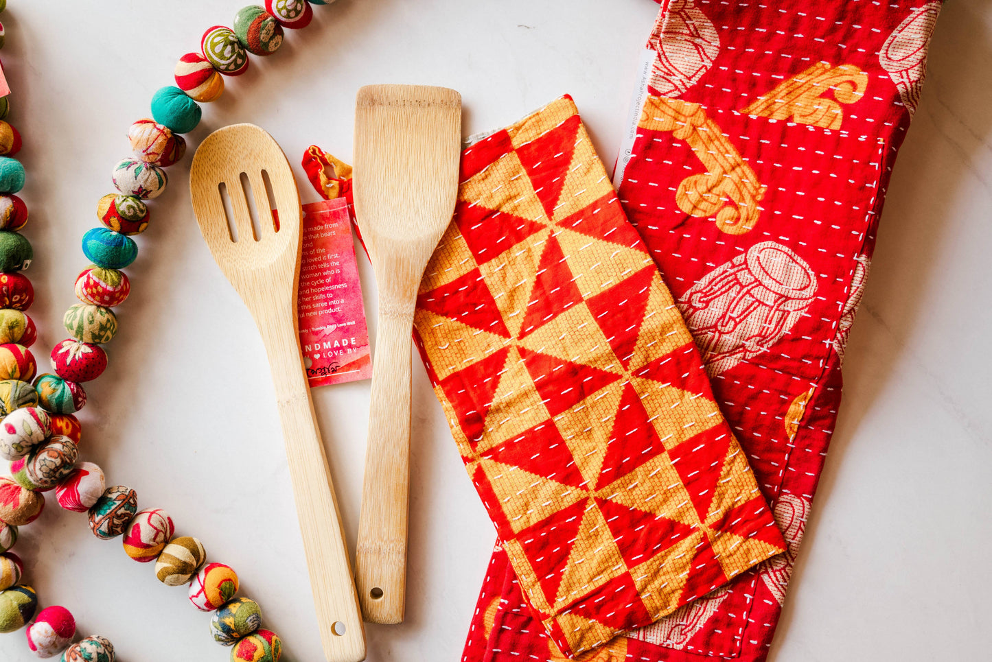 Kantha Kitchen Towel