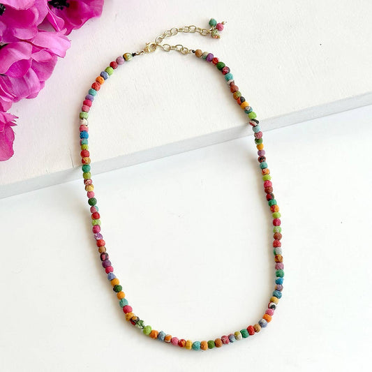 Sari Bead Necklace