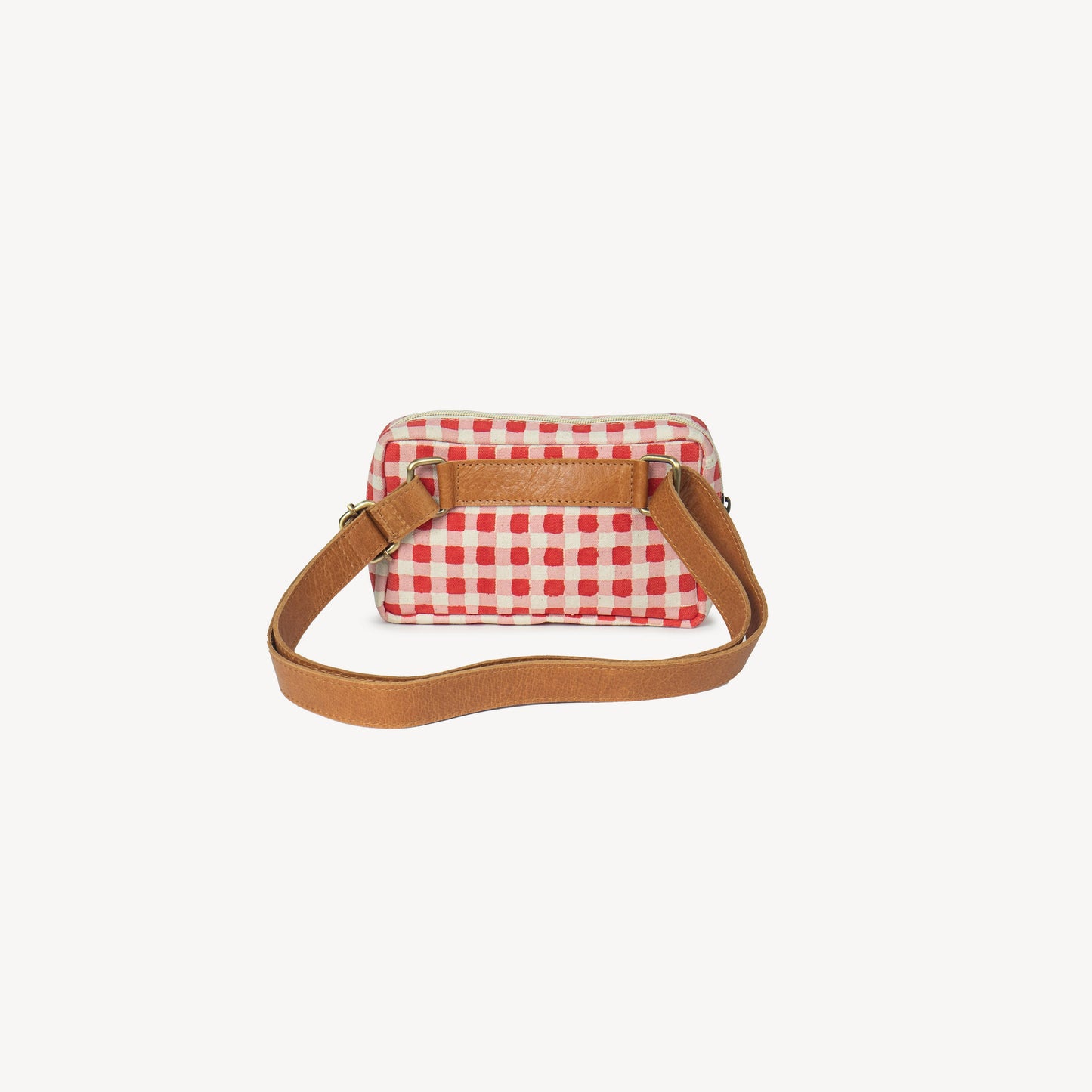 Block Print Belt Bag - Tomato