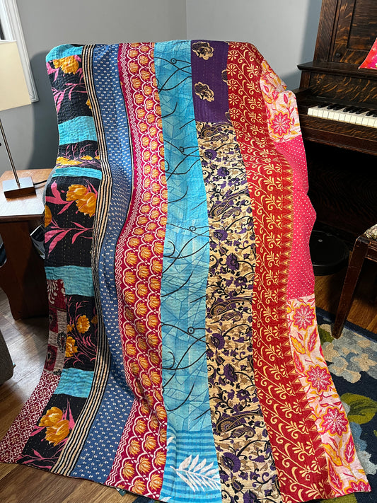 XL Boho Sari Blanket