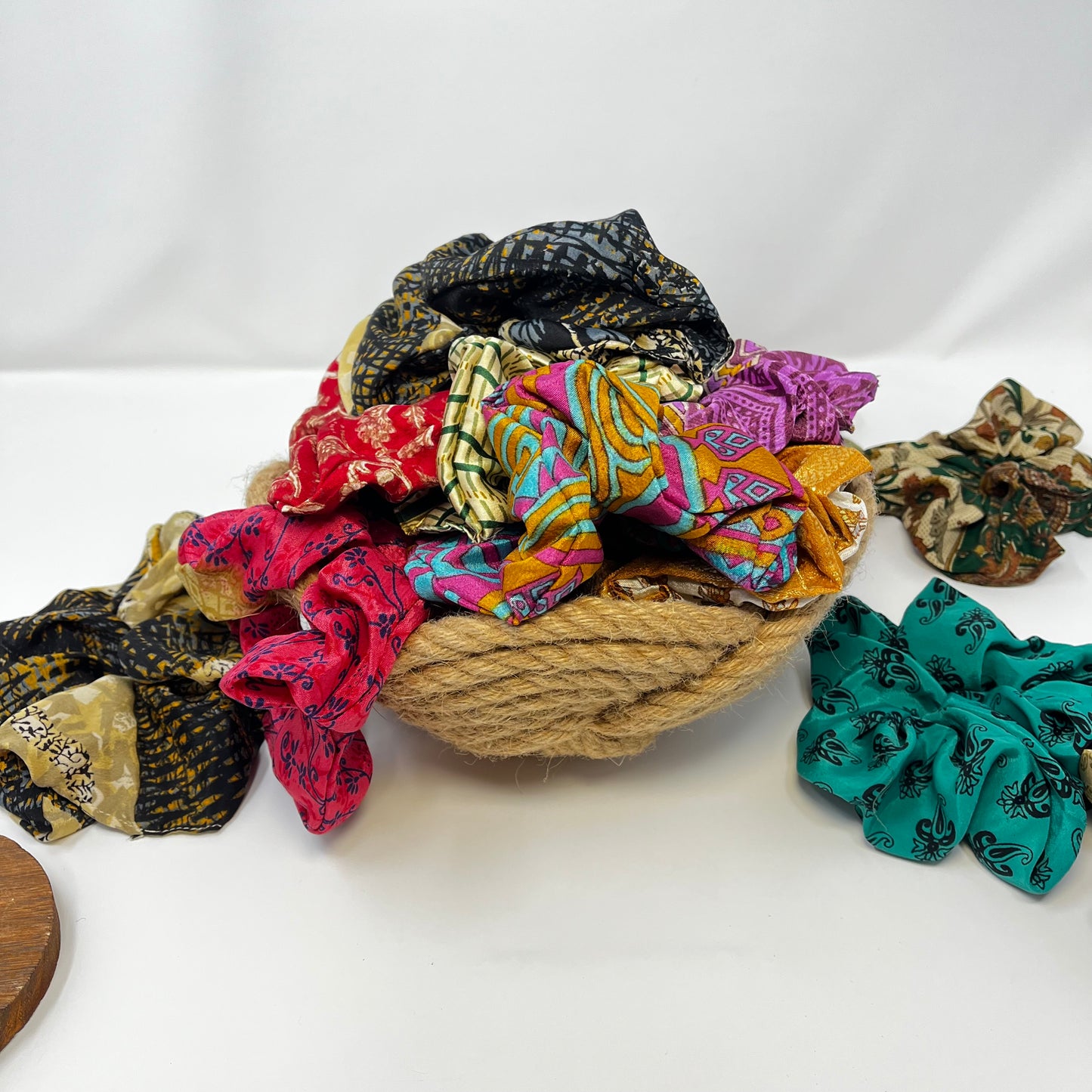 Silk Sari Scrunchie