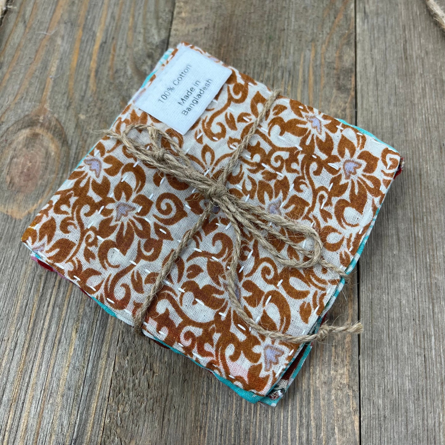 Kantha Coasters