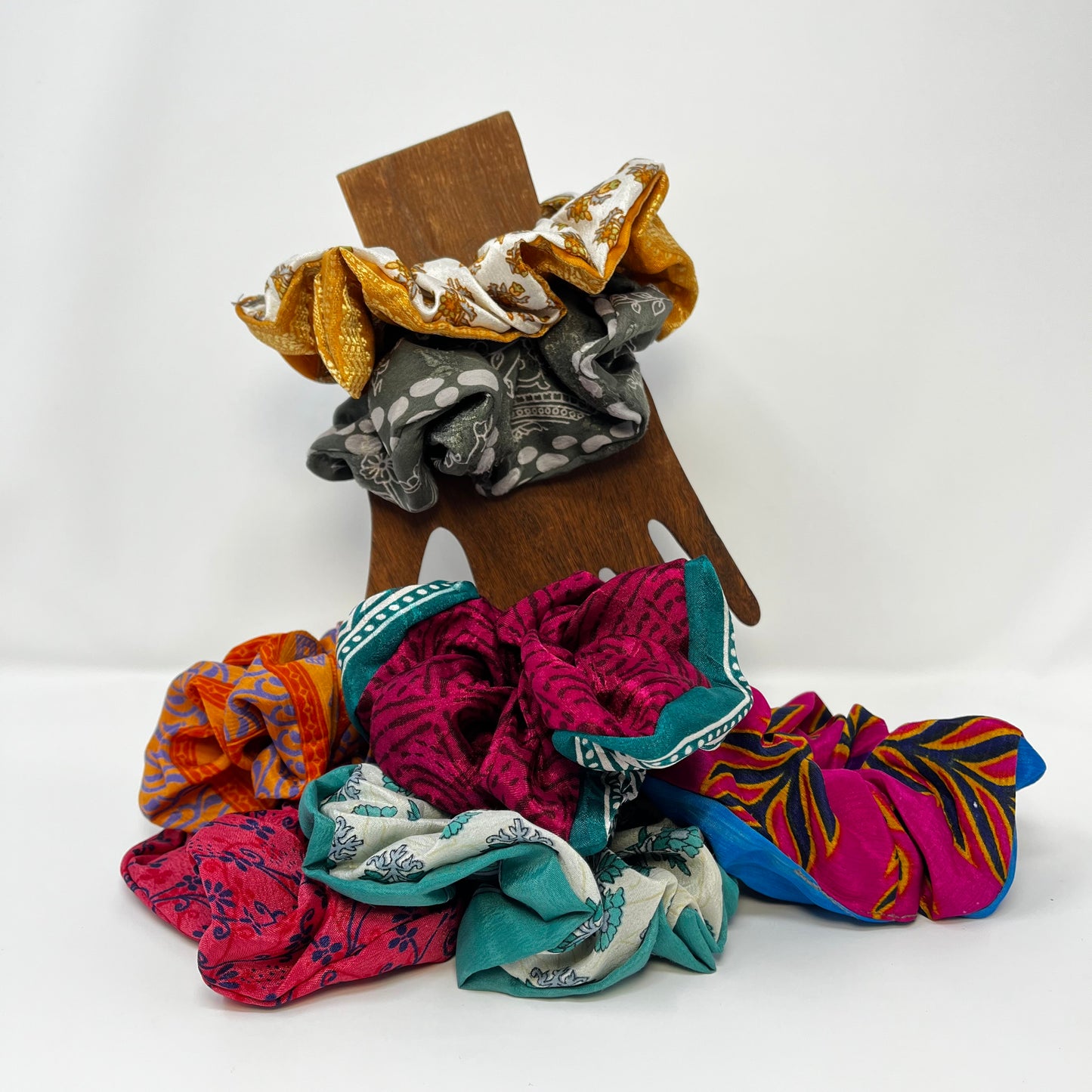 Silk Sari Scrunchie