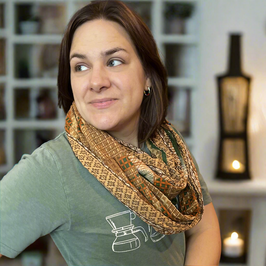 Kantha Infinity Scarf