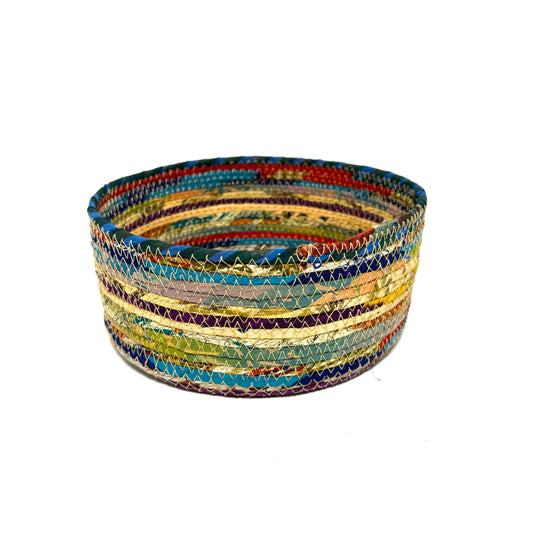 Swirling Sari Basket