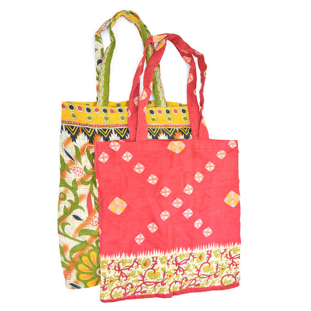 Sari Shopper Totes - Set of 2