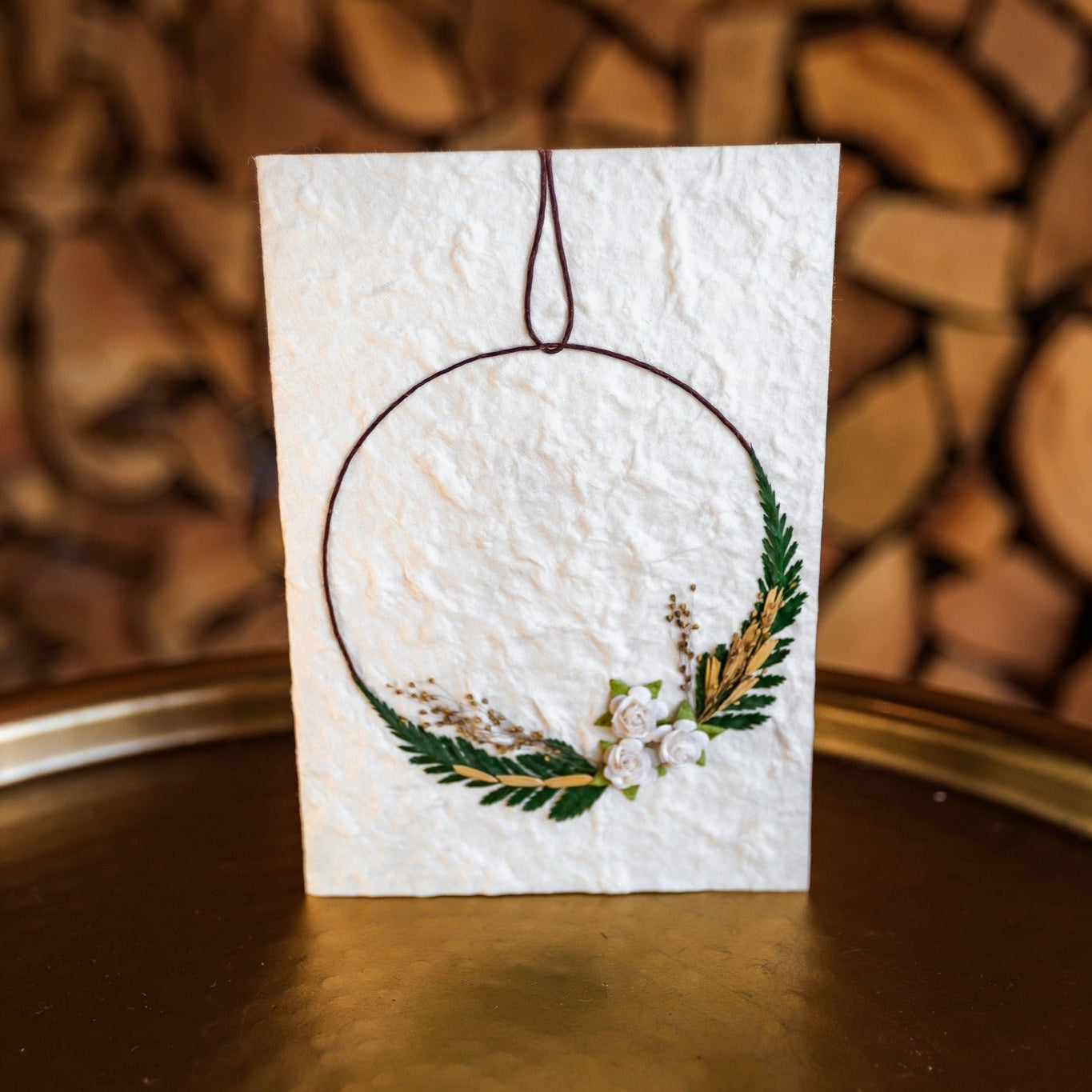 Hanging Wreath Card