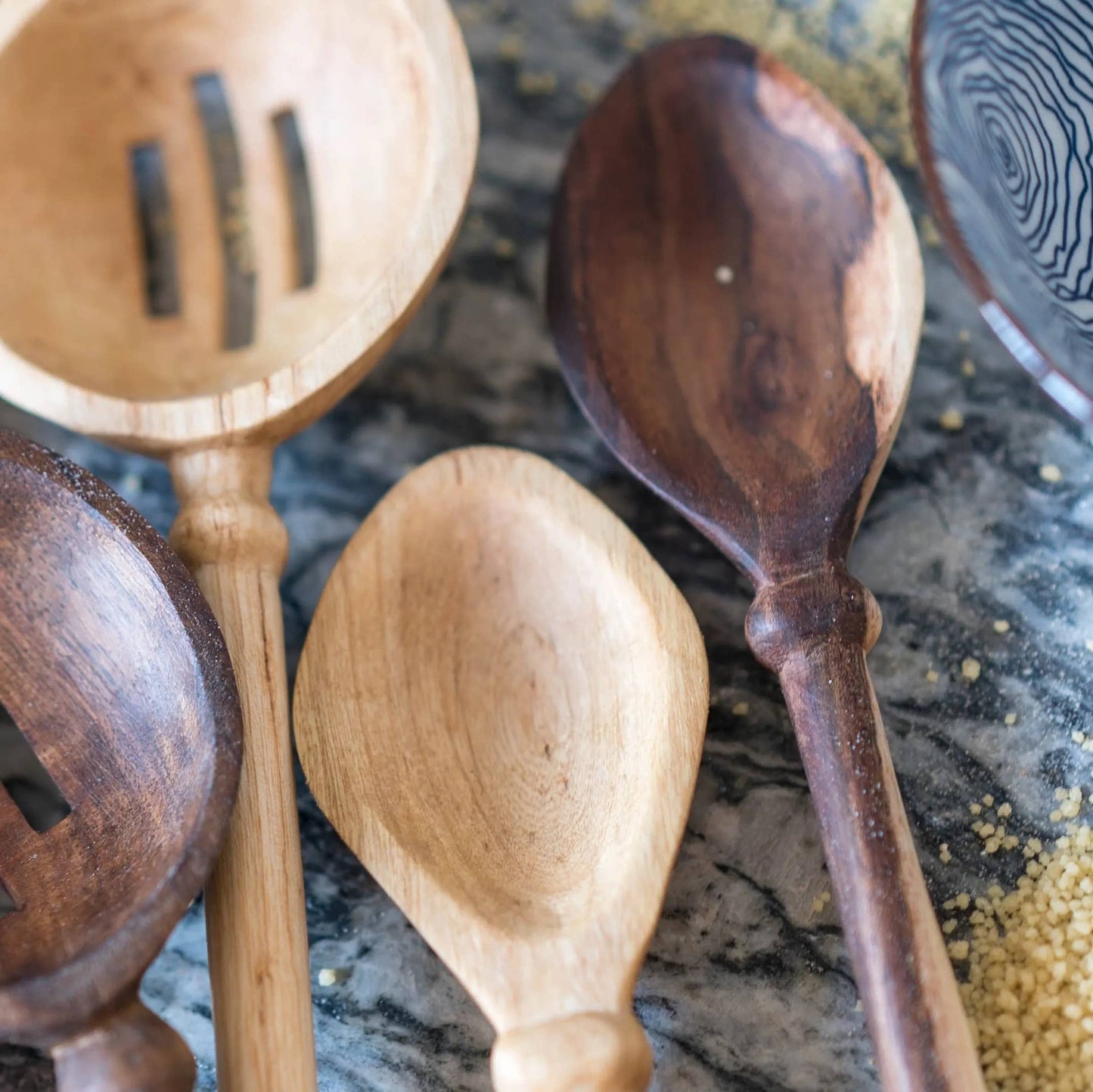 Hand Carved Wooden Spoon - Small