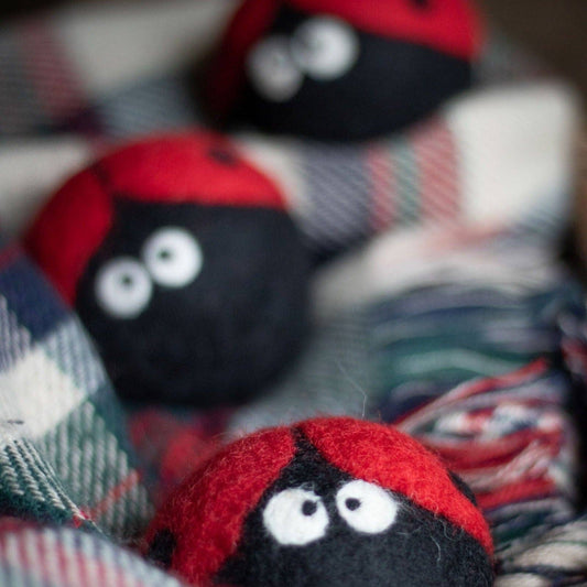 Eco Wool Dryer Ball-Ladybug Trio