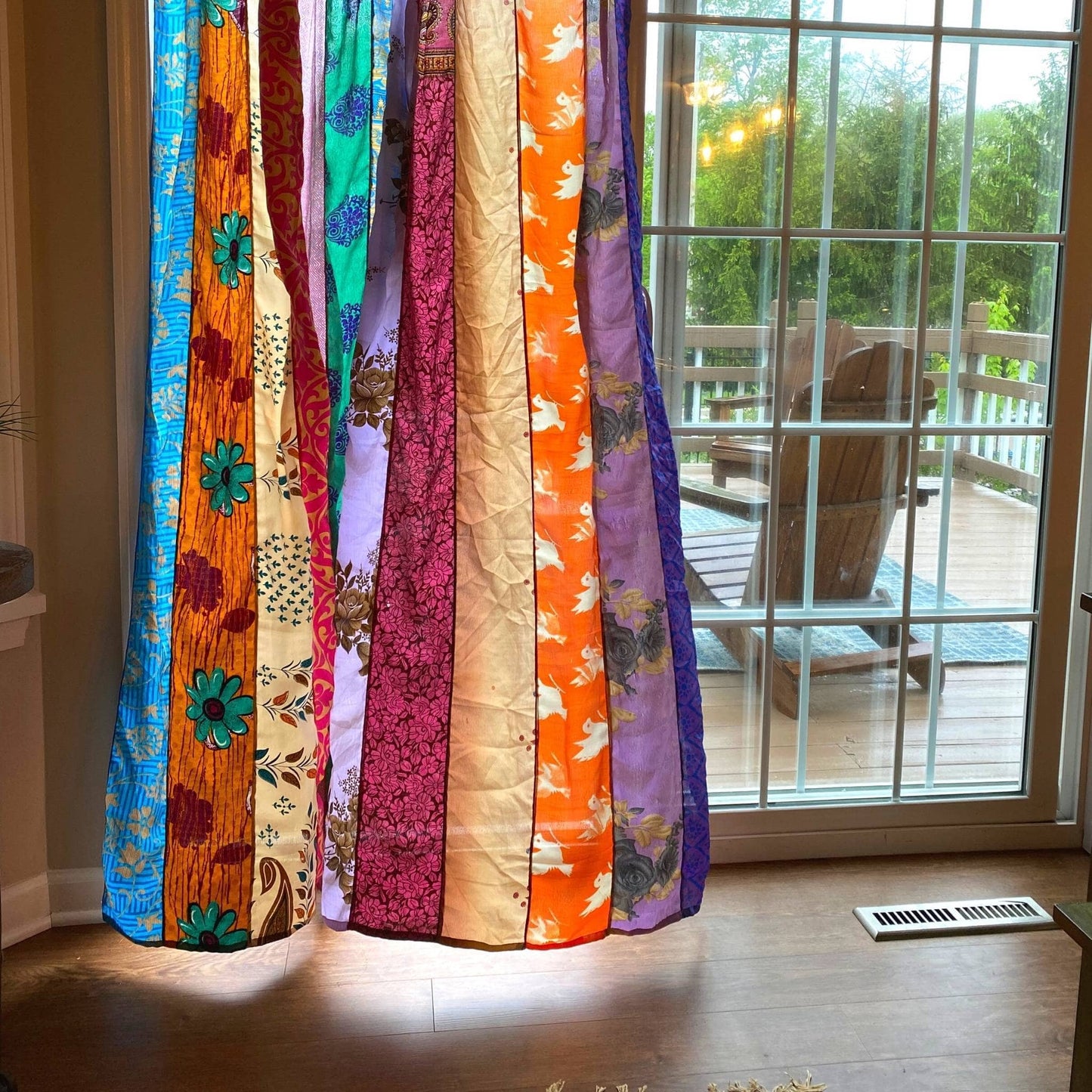Recycled Sari Curtains: Long